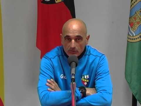 Javi Zafra en rueda de prensa del partido UD Roteña 0   Coria CF 1 Temp 2015 16