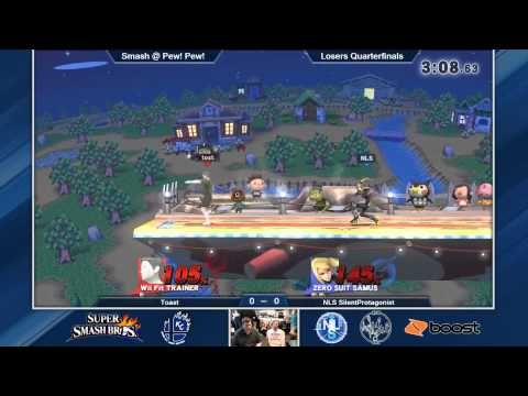 S@PP SSB4 Singles Losers Quarters: Toast (Wii Fit Trainer) Vs. NLS SilentProtagonist (ZSS)