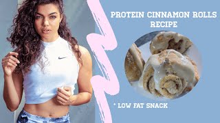 Healthy Protein cinnamon roll snack - low calorie guilt free snack