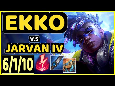 RAZORK (EKKO) vs JARVAN IV - 6/1/10 KDA JUNGLE CHALLENGER GAMEPLAY - EUW