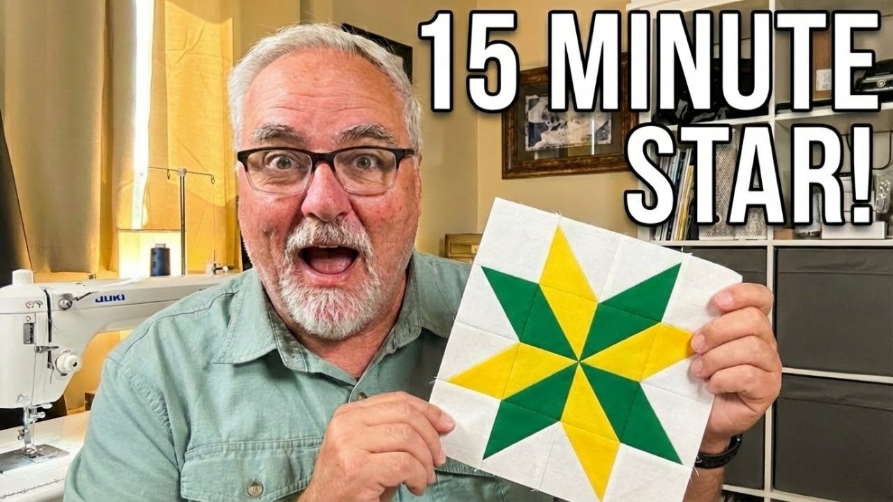 Make a Beautiful Star Quilt Block in Under 15 Minutes