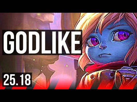 POPPY vs IRELIA (TOP) | 65% winrate, 6 solo kills, Godlike | KR Master | 25.18