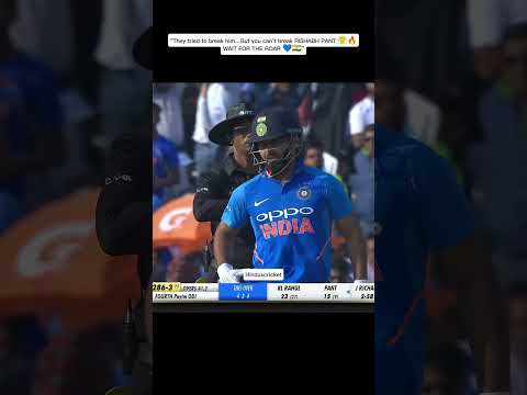 “They tried to break him…But you can’t break RISHABH PANT 😤🔥WAIT FOR THE ROAR 💙🇮🇳”