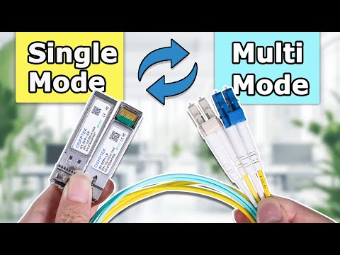 Part of a video titled Live Test! Can Multimode Transceiver Work with Single Mode Fiber?And ...