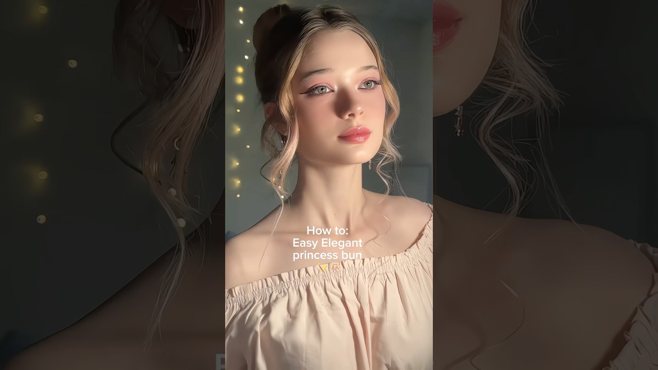 How to: easy elegant princess bun ✨🫶🏻