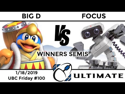UBC Friday #100: Winners Semis - Big D (King Dedede) vs Focus (ROB)