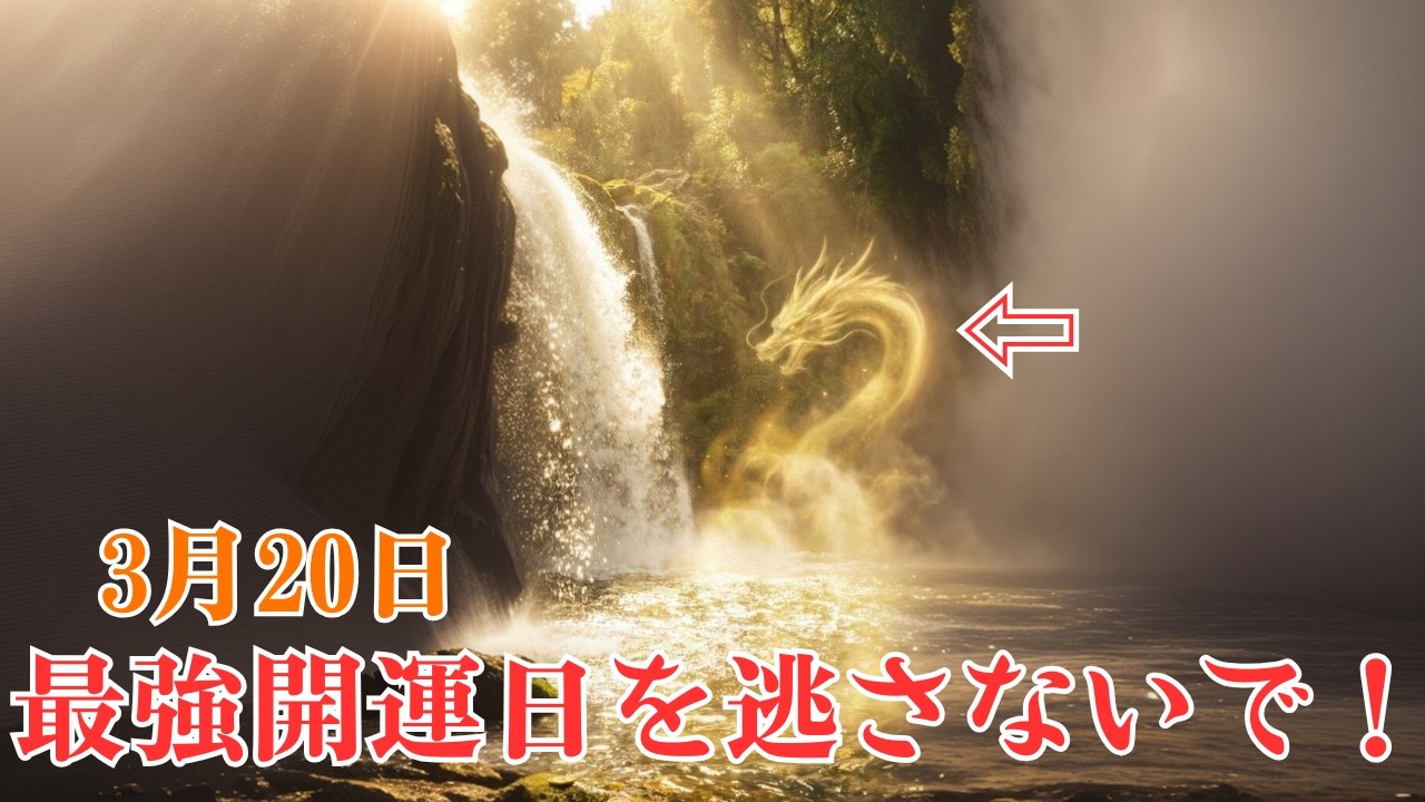 【最強開運日】このチャンスを絶対に逃さないでください。