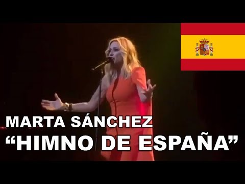 Marta Sánchez - Himno de España (CON LETRA SUBTITULADA)