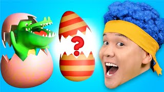 Animal Surprise Eggs with DB Heroes | D Billions Kids Songs