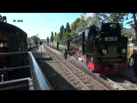 Rasender Roland, von Putbus bis Ostseebad Göhren und zurück in O-Ton