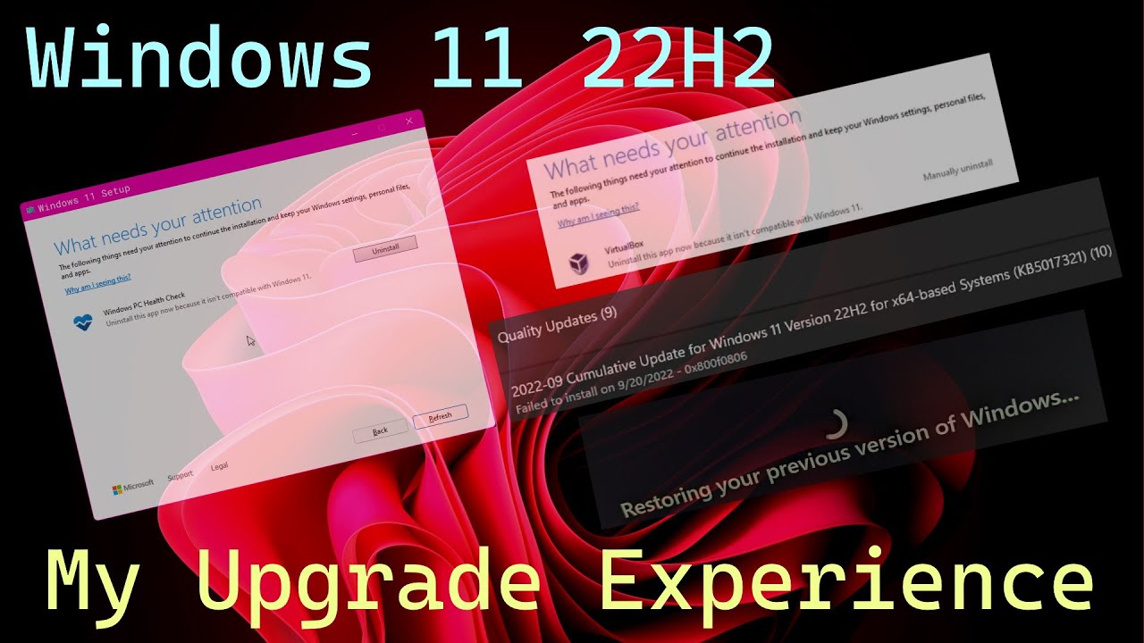 My Windows 11 22H2 upgrade experience: Not great at first