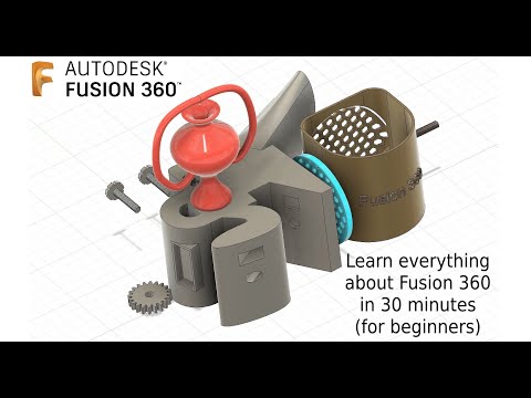 Tutorial Fusion 360: Lernen und meistern Sie fast alles in +/- 30 Minuten (Grundlagenschulung) UK...
