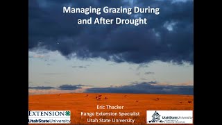 Managing Grazing During & After Drought