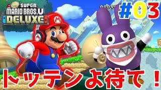 トッテンを捕まえて最強アイテムをGET⁉＆中ボスpart3 【NewスーパーマリオブラザーズUデラックス