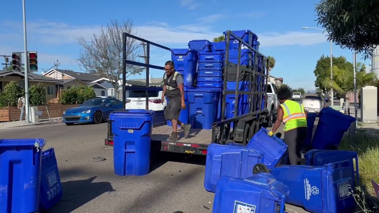 San Diego's Historic Citywide Recycle Can Roll In - El Cajon Blvd
