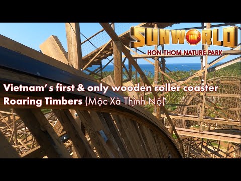 Vietnam's first Wooden Roller Coaster - Roaring Timbers at Sun World Hon Thom Nature Park, Vietnam