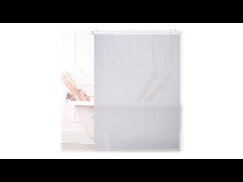 Store de baignoire blanc Largeur : 100 cm