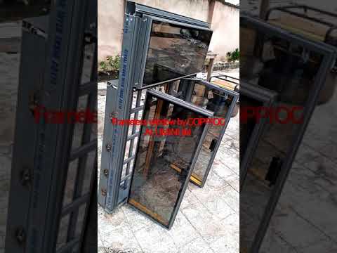 Sample of a frameless finished window