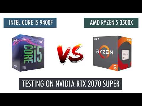 R5 3500X vs i5 9400F - RTX 2070 Super - Benchmarks Comparison