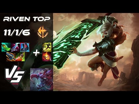 TOP Riven vs Cho'Gath - NA Grandmaster Patch 25.19