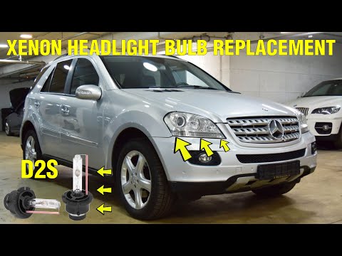 How to Replace D2S Xenon Bulbs on a Mercedes ML W164 / GL X164 with Factory Bi-Xenon HID Headlights