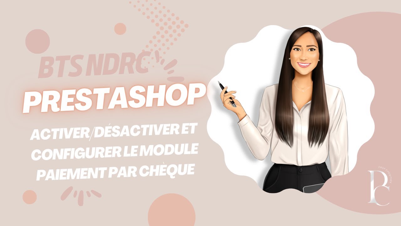 Activer/désactiver et configurer le module Chèque