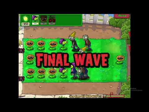 Plants Vs Zombies Keif's New Game D.X Hard Mode Mod Part 1 - Tougher Challenge!