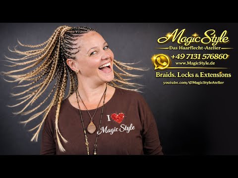 Anita liebt sie: Ponytail Cornrows in blond - chic, praktisch, können auch offen getragen werden!