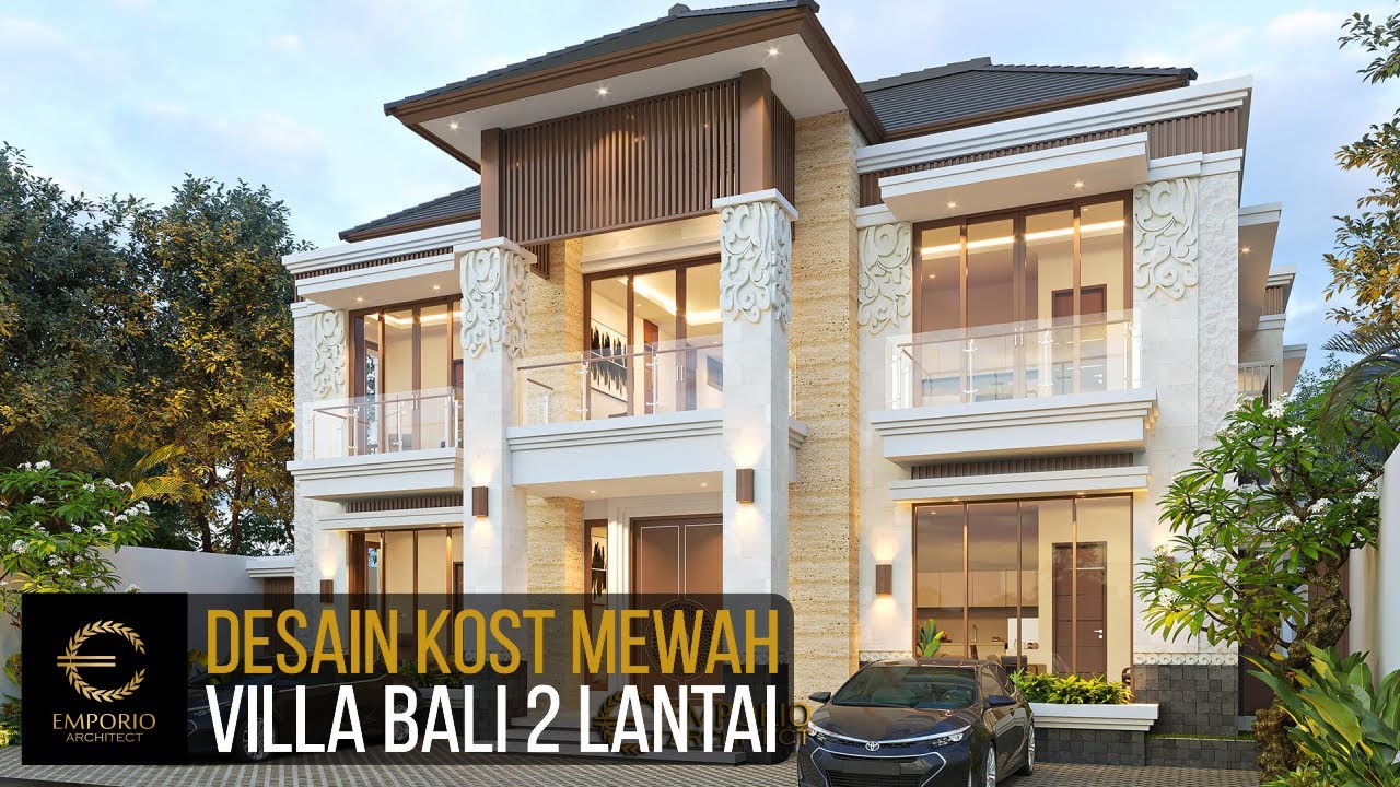Video 3D Desain Kost Villa Bali 2 Lantai Ibu Olive - Bali