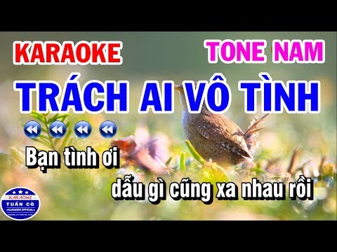 Karaoke Trách Ai Vô Tình | Nhạc Sống Tone Nam | Lý Mỹ Hưng Karaoke Tuấn Cò