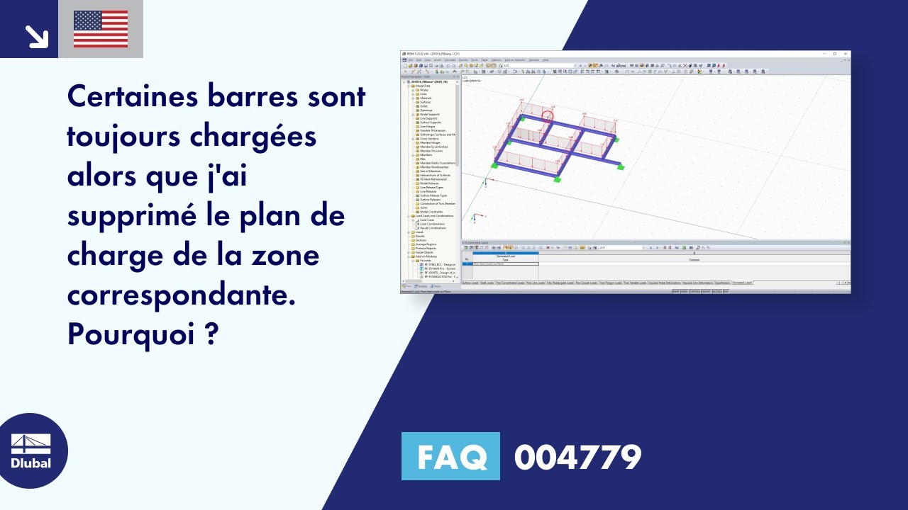 [FR] FAQ 004779 | Certaines barres sont toujours chargées alors que j'ai supprimé le plan de charge de la surface correspondante. Pourquoi...