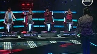 Conozca al participante que hizo voltear a todo el jurado de &#39;La Voz Perú&#39;