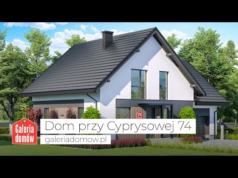 Projekt domu przy Cyprysowej 74 - GaleriaDomow.pl