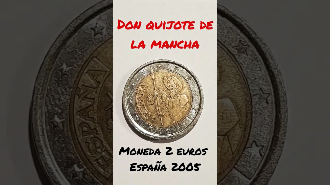 DON QUIJOTE DE LA MANCHA MONEDA 2 EUROS ESPAÑA 2005