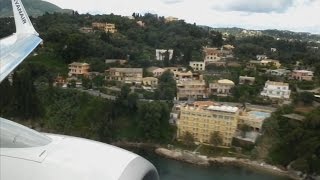 preview picture of video 'Ryanair Boeing 737-800 landing at Corfu'