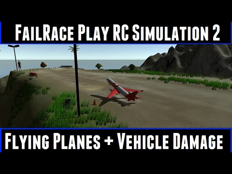 FailRace Play RC Simulation 2 Flying Planes + Vehicle Damage