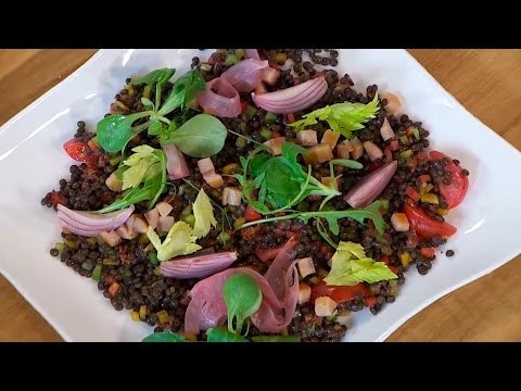 Receta de ENSALADA DE LENTEJAS con ARENQUE