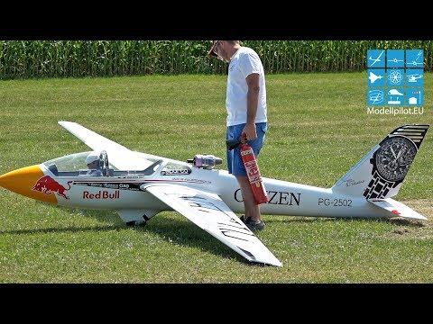MDM-1 FOX 50% 1:2 PARITECH RC SCALE TURBINE GLIDER AEROBATIC AIRSHOW FLIGHT PILOT PHILIPPE GEY