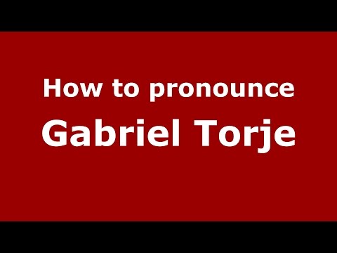 How to pronounce Gabriel Torje (Romanian/Romania)  - PronounceNames.com