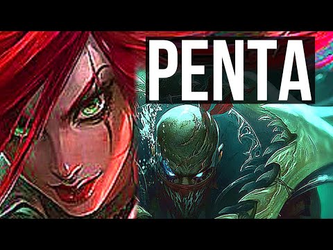 KATARINA vs PYKE (MID) | Penta, 11 solo kills, 1.4M mastery, 23/5/7, Godlike | KR Diamond | v10.24
