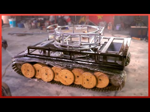 Man Builds Amazing TANK for his Son Using WOOD  | by @NDWoodArt
