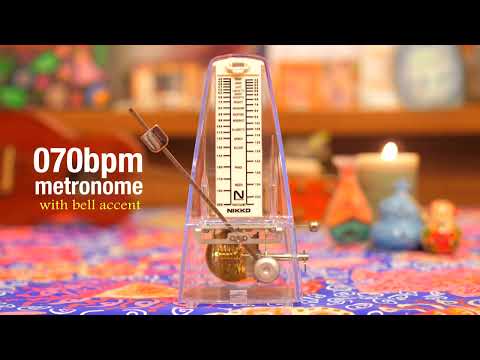メトロノーム練習用テンポ70（ベル音入り）metronome 70bpm  with bell accent