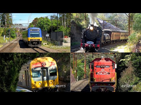 Trainspotting Glenbrook, Blue Mountains, NSW, PICNIC TRAIN (Steam), BATHURST BULLET and VSET's