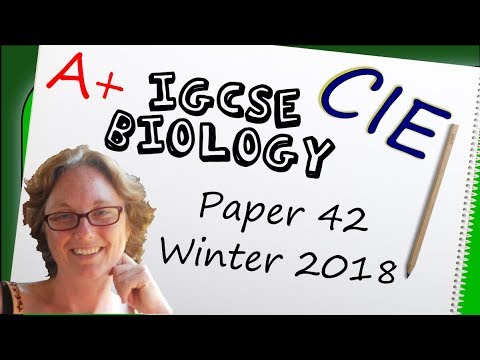 Biology Paper 42 - Winter 2018 - IGCSE (CIE) Exam Practice