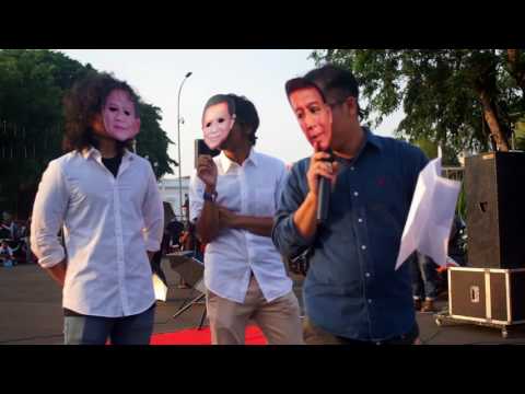 Aksi Kamisan 501 - Parodi Mahasiswa dengan Topeng Pelaku Pelanggaran HAM