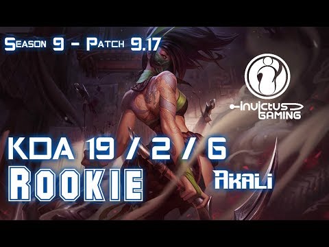 IG Rookie AKALI vs KASSADIN Mid - Patch 9.17 KR Ranked