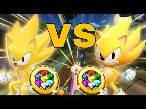 Classic Super Sonic Vs Super Sonic | Sonic Forces Speed Battle | Boost Comparison |​ ft@RapidRavenYT