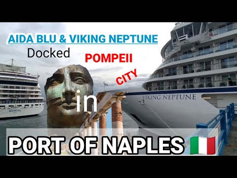 THE LUXURY CRUISE SHIPS❗VIKING NEPTUNE DOCKED IN PORT OF NAPLES, NAPOLI - ITALIA, WORLD #1
