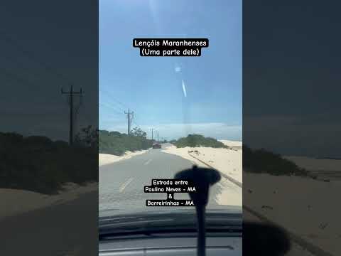 Estrada que corta parte dos Lençóis Maranhenses (Paulino Neves - MA)