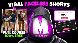 FULL Course - How I Make Viral MONETIZABLE Shorts For TikTok Creativity Program & YouTube